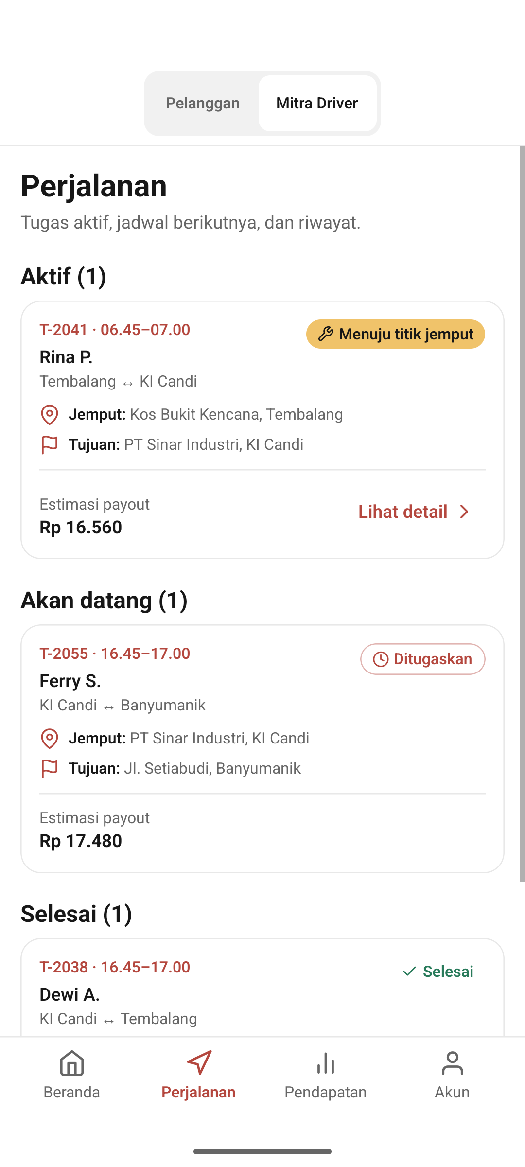 partner trips