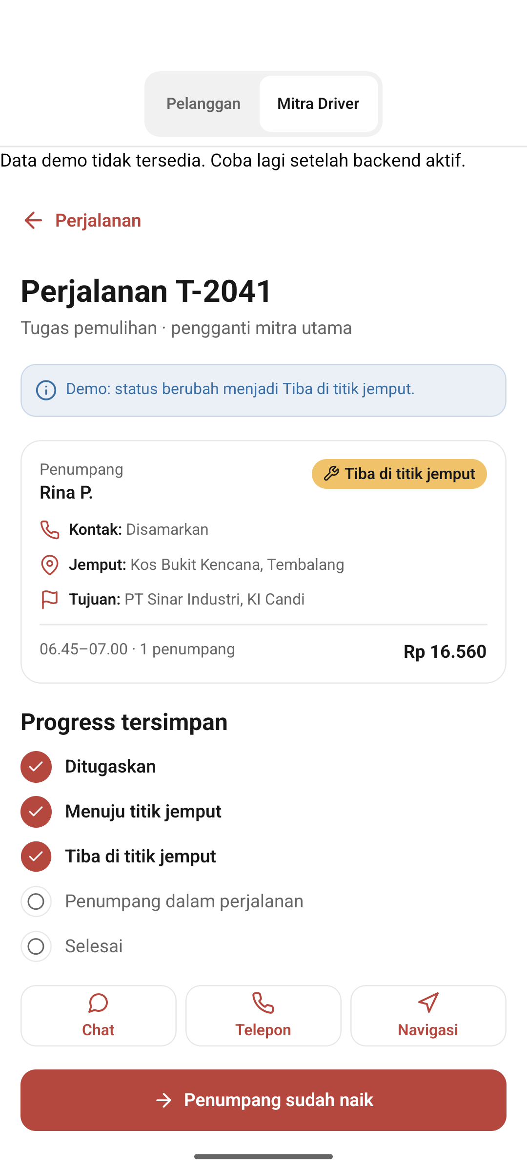 api offline cached trip